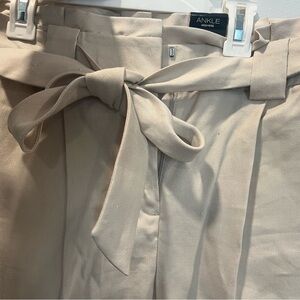 Express Ankle High Rise Pants with bow tie